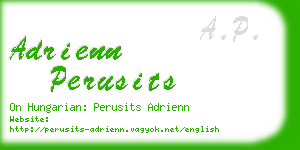 adrienn perusits business card